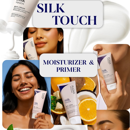 Flicka Silk Touch 3 in 1 Moisturizer and Primer for Face | Long-Lasting, Flawless and Dewy Makeup Base | Pore Minimizer | All Skin Types